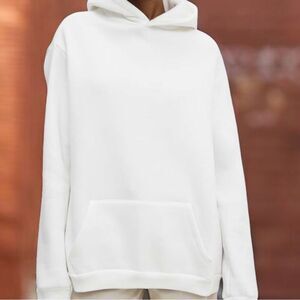 Zara Men’s White Hoodie Sweatshirt - M